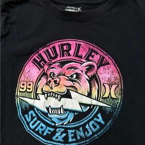 Hurley Youth Boys T-Shirt Size Large 12-13 Yrs Multicolored “Surf & Enjoy”